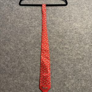 Waffle House Tie Mens One Size Red Snowman Christmas Holiday Novelty Necktie